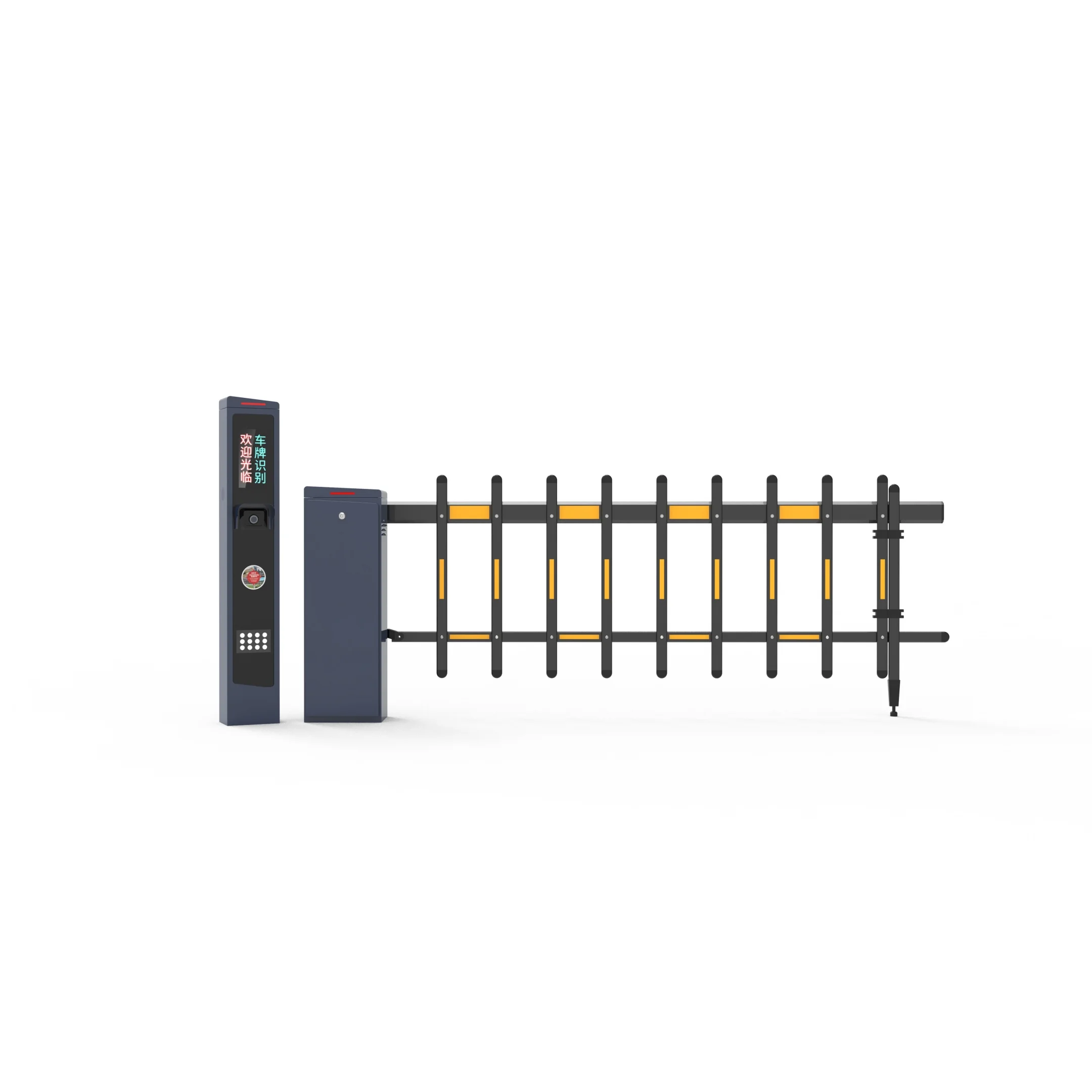 Barrière automatique robuste à moteur sans balais pour accès à fort volume