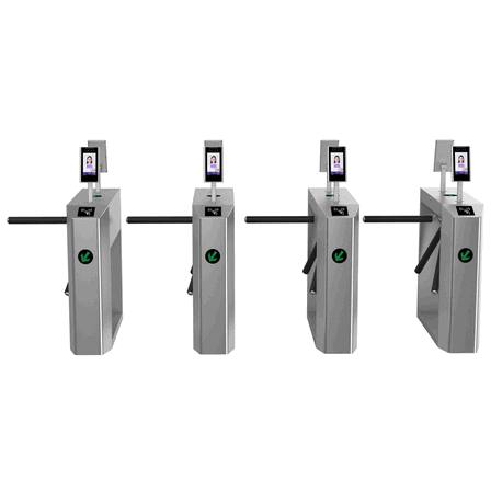 Tourniquet tripode en acier inoxydable avec contrôle de présence biométrique