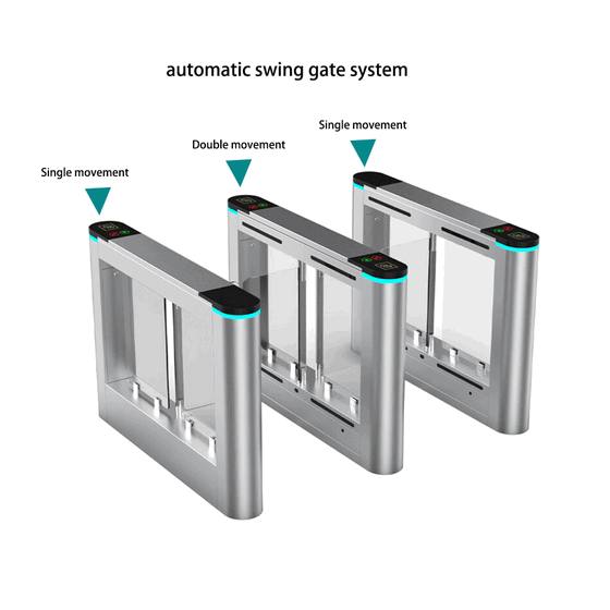 Tourniquets piétonniers multifacteurs à grande vitesse pour passages d'entreprise sécurisés