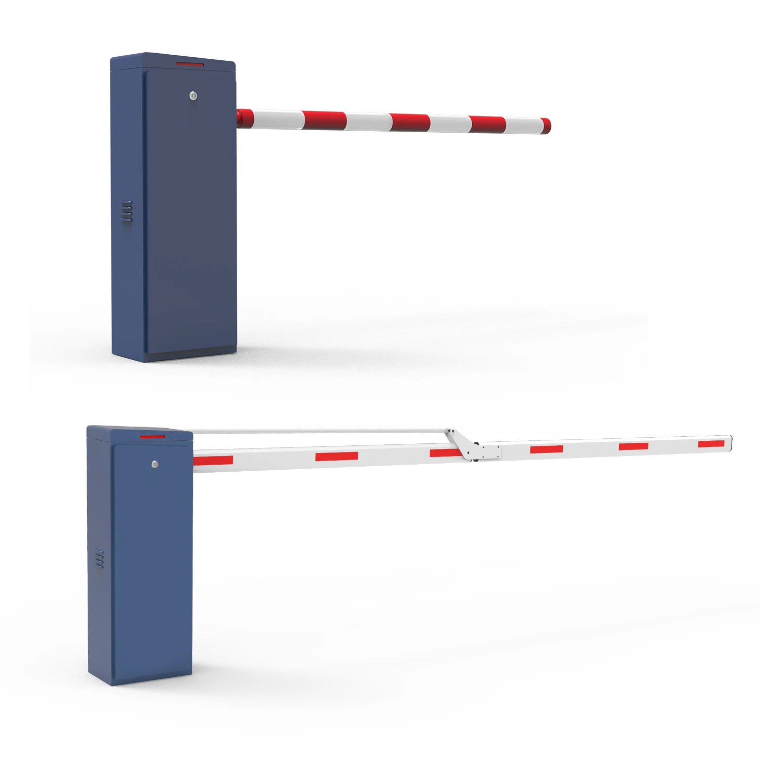 Barrière articulée pour environnements de stationnement à hauteur limitée