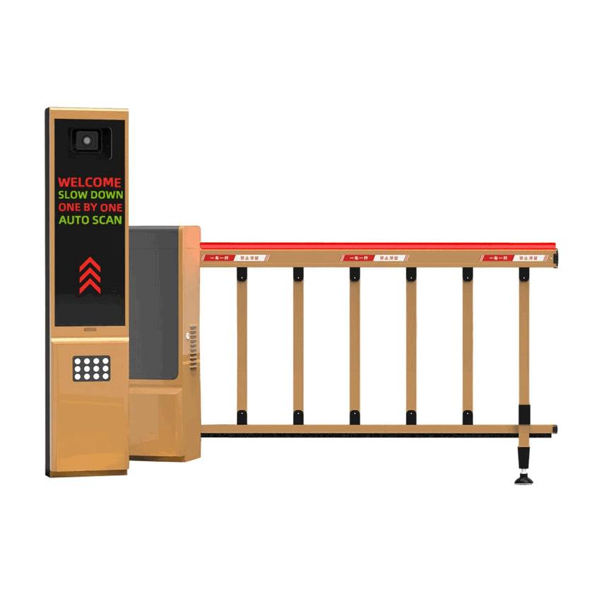 Lightweight Portable Traffic Barrier Gate with LED Warning Arm Lights - Mobile Safety Security Road Block System