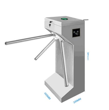 Tourniquet tripode semi-automatique en acier inoxydable 304 pour installations publiques