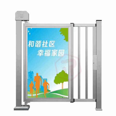Barrière pivotante rotative publicitaire manuelle pour centres commerciaux