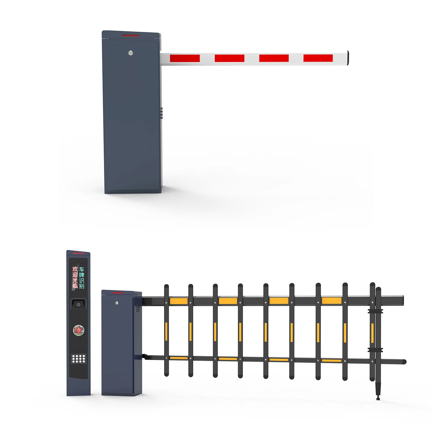 Système de barricade automatique en aluminium pour stationnements de grande envergure