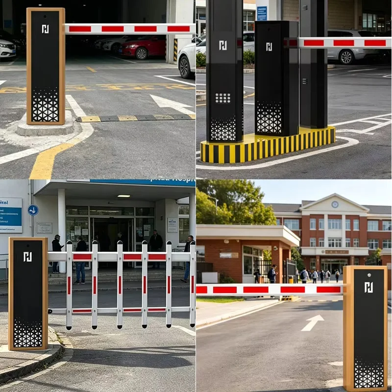Barrière d'entrée réglable 3 à 6 m avec moteur CC sans balais