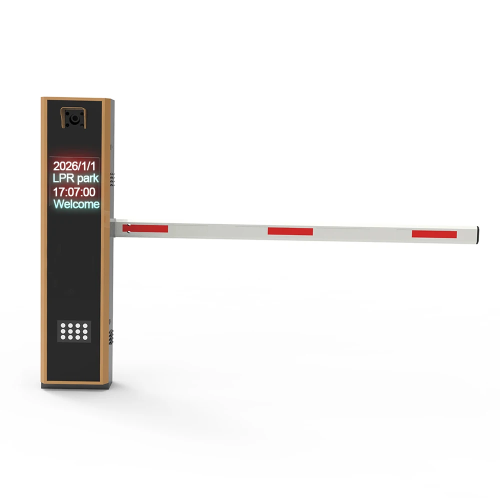 Barrière intelligente avec caméra LPR et intégration du préposé au kiosque