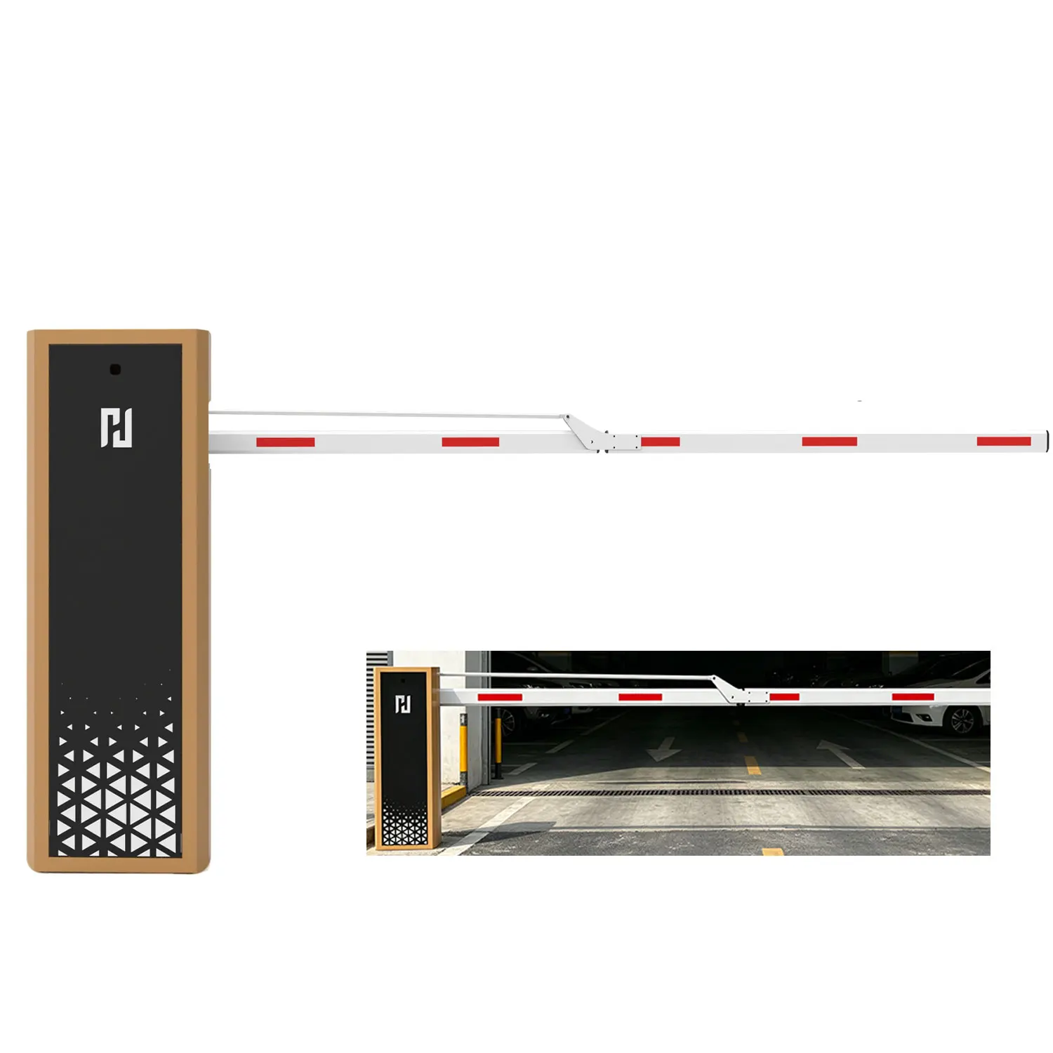 Barrière en aluminium à grande vitesse pour stationnements commerciaux automatisés
