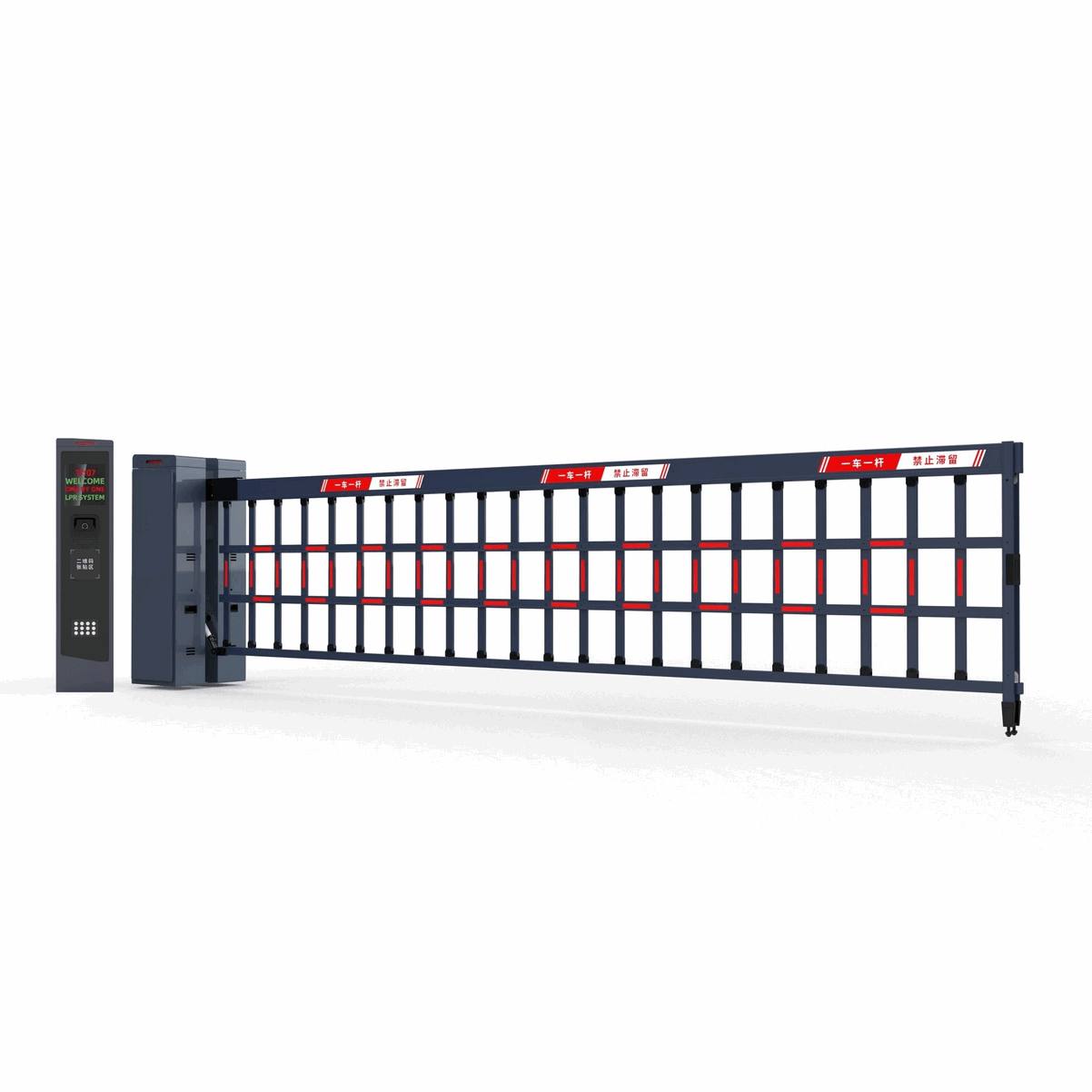 Barrière pliante avec télécommande sans fil multicanal