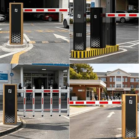 Barrière 24 V CC à vitesse réglable avec système RFID UHF