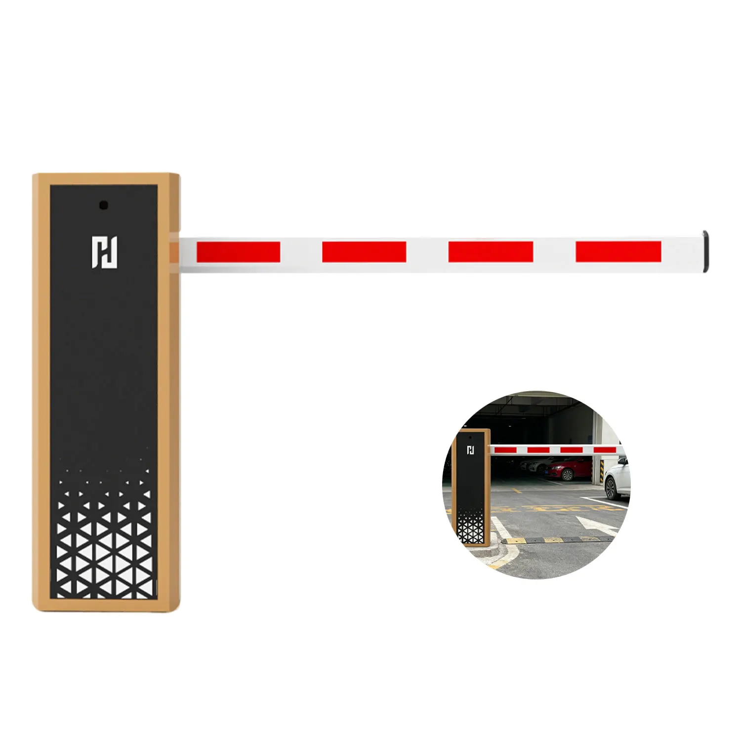 Barrière motorisée à télécommande pour gestion de postes de péage à grande échelle