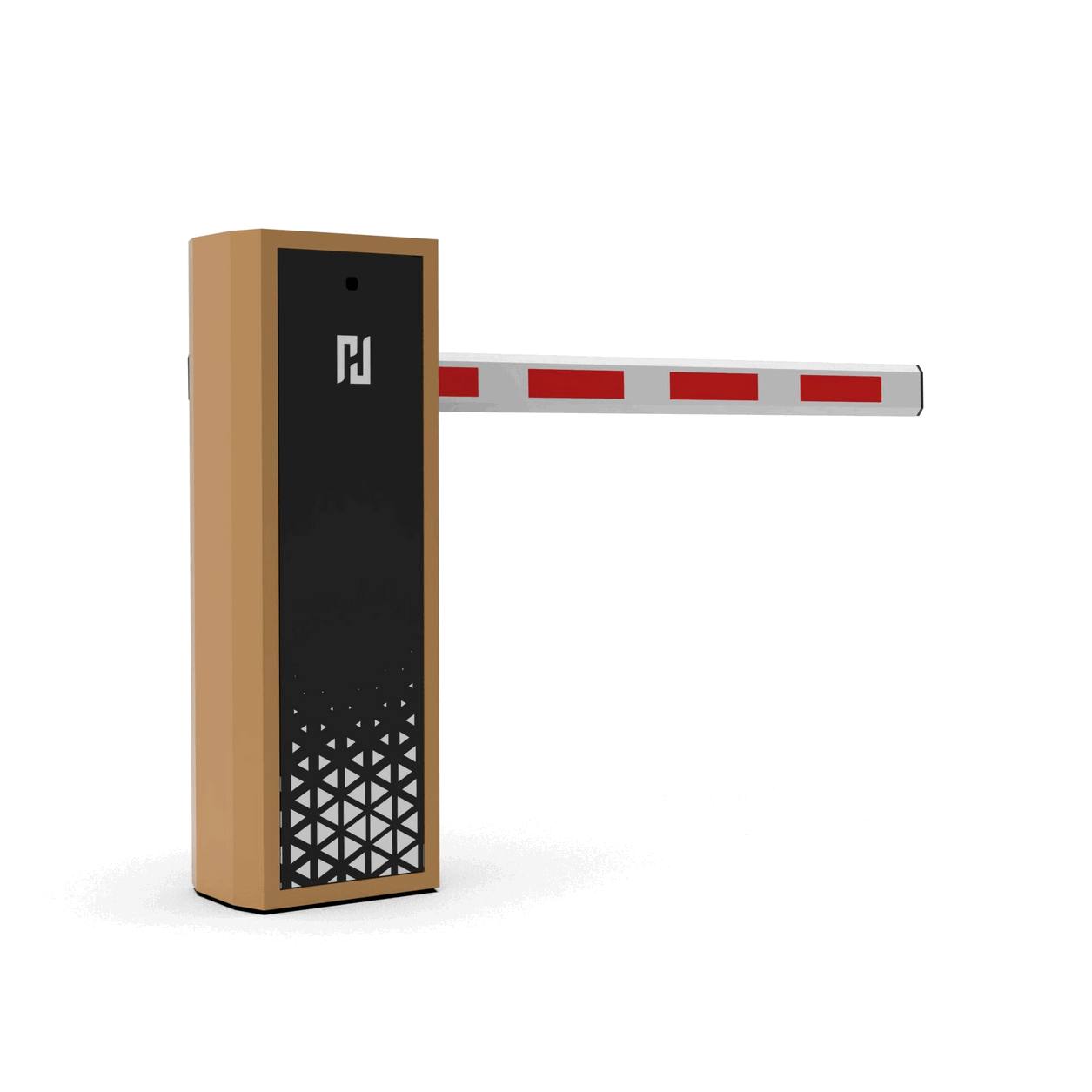 Barrière polyvalente à bras droit, pliant et grillagé avec guidage DEL intégré