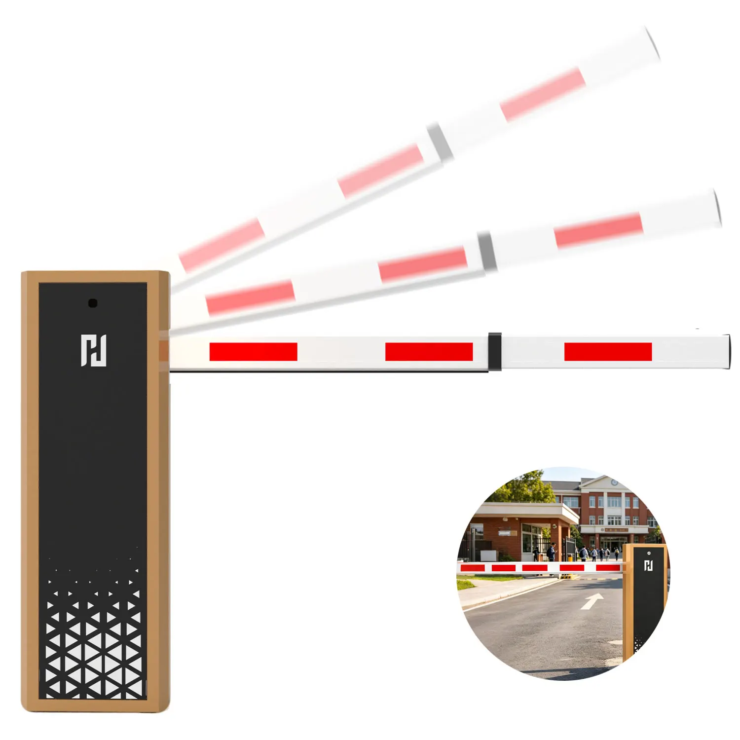 Barrière de stationnement intelligente extérieure à vitesse variable résistante aux intempéries