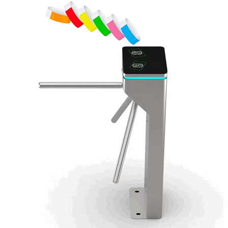 Tourniquet tripode à reconnaissance faciale biométrique pour gymnases et centres de conditionnement physique