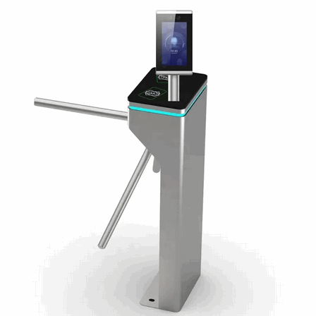 Tourniquet tripode à reconnaissance faciale biométrique pour gymnases et centres de conditionnement physique