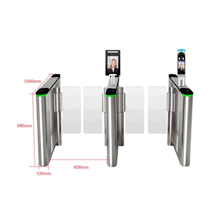 Sas optique RFID à grande vitesse pour halls d'entreprise
