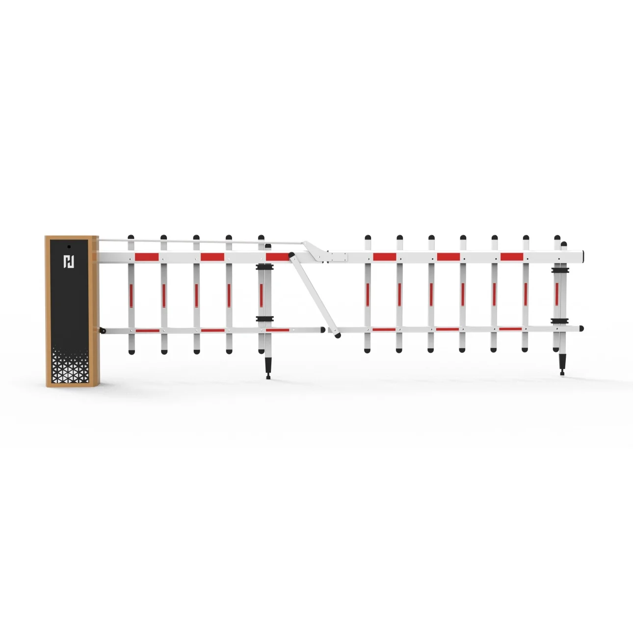 Barrière de stationnement 24 V CC à vitesse réglable avec accès UHF intégré