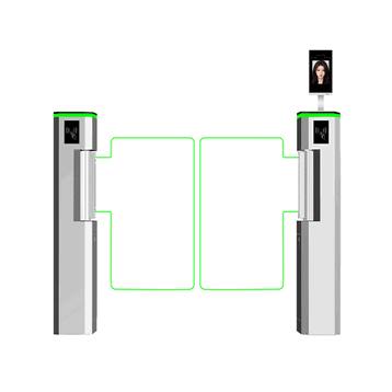 Barrière pivotante IP44 avec reconnaissance faciale et anti-resquille pour pôles technologiques