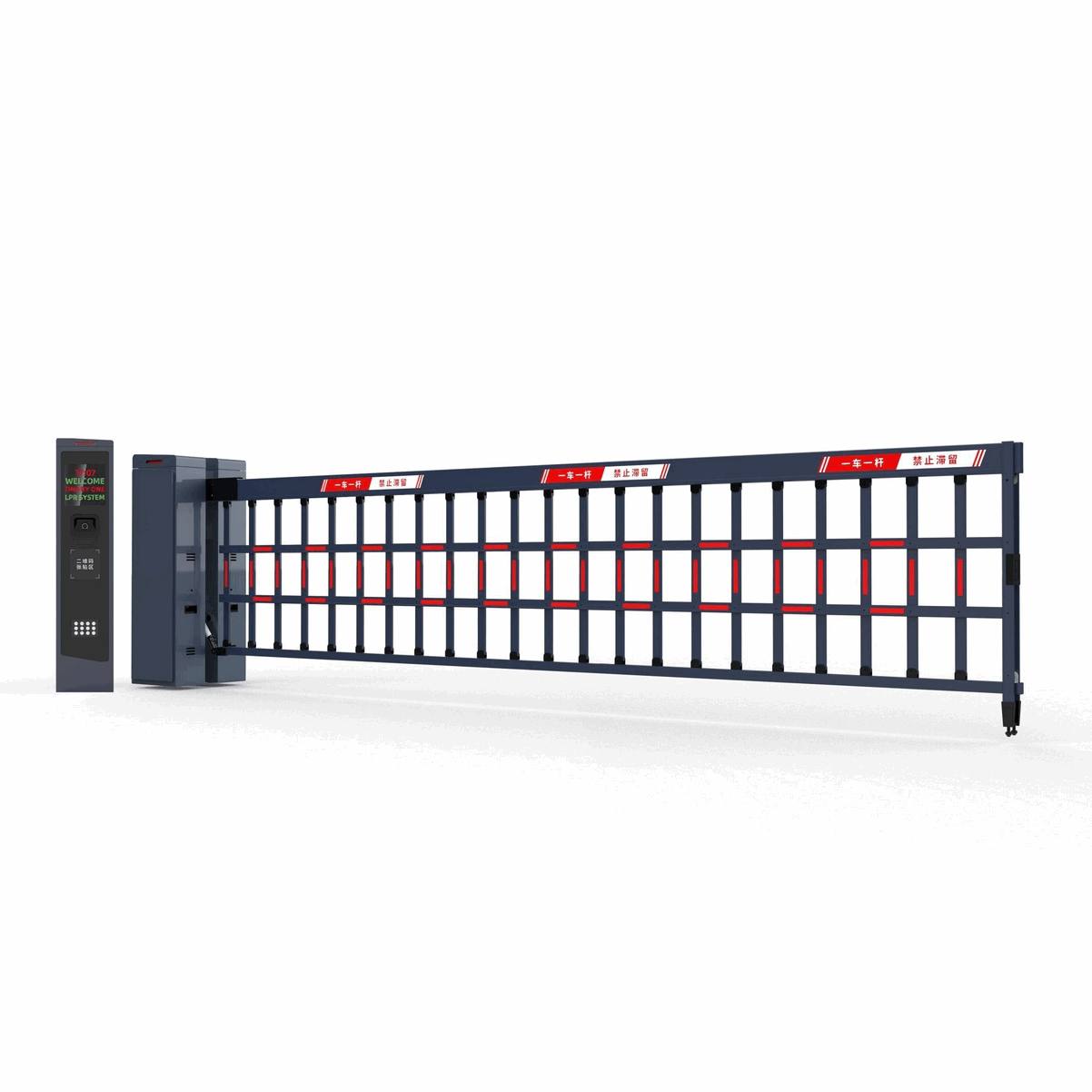 Variable-Speed Advertising Media Boom Barrier Gate for Commercial Plazas - Smart Digital Signage Vehicle Access Control & Boom System